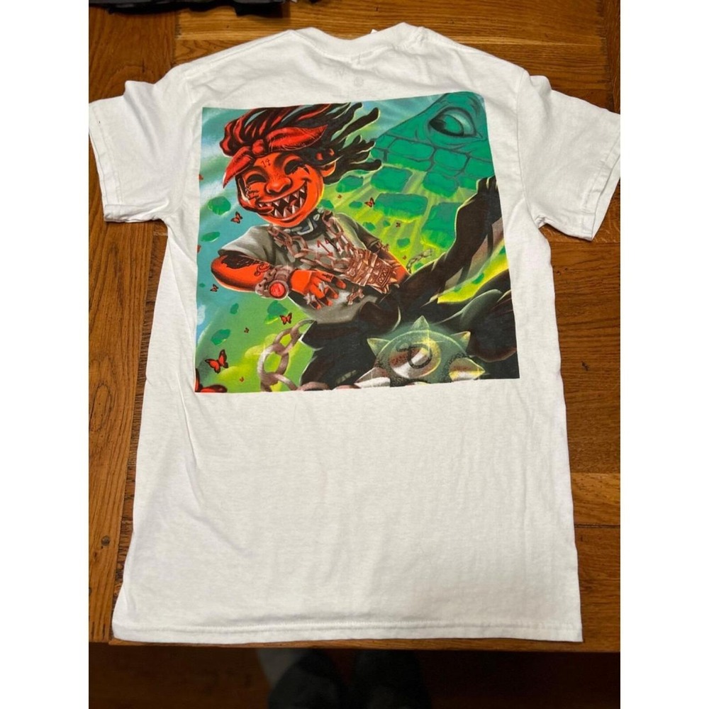 Trippie Redd T-Shirt Mens Small White Red Rap Hip Hop Music Graphic Tee NWT
